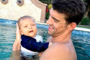 El bebé de Michael Phelps robó miradas en las Olimpiadas