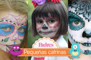 Increíble maquillaje de Catrina para niñas