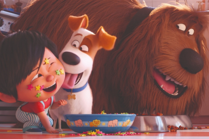 (from left) Liam, Max (Patton Oswalt) and Duke (Eric Stonestreet) in Illumination’s The Secret Life of Pets 2, directed by Chris Renaud.