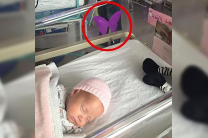 Mariposas moradas: una forma de indicar el luto por un bebé en los hospitales