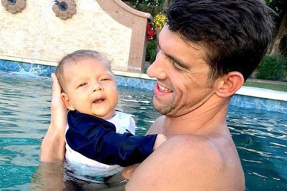 El bebé de Michael Phelps robó miradas en las Olimpiadas