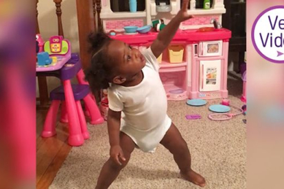 Esta pequeña niña bailando es toda una sensación en internet