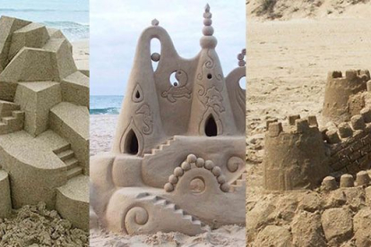 Increíbles castillos de arena hechos por niños