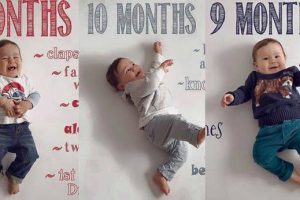 10 ideas para capturar los primeros 12 meses del bebé